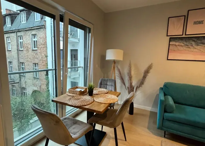 Lägenhet Chopin Park Lux Apartment, Self Check-in 24h, Free Parking, Air-conditioning Poznań